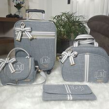 Kit Bolsas de Maternidade Cinza no Guarujá