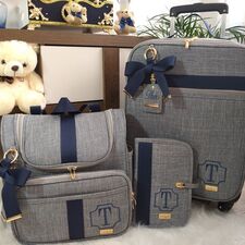 Mamãe e Bebê Mala de Bebê, Mochila e Porta Documento