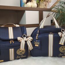 Kit Bolsa e Mochila com o Nome do Bebê no Socorro